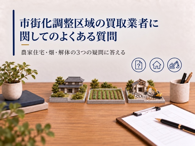 市街化調整区域の買取業者に関してのよくある質問