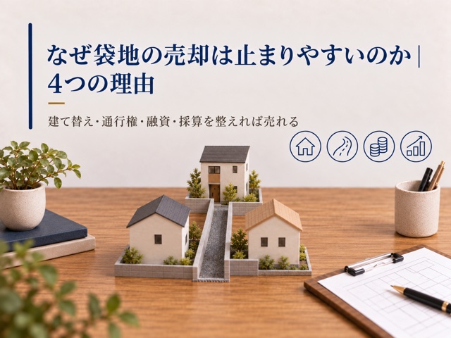 なぜ袋地の売却は止まりやすいのか|4つの理由