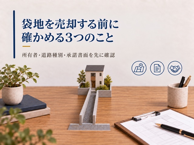 袋地を売却する前に確かめる3つのこと