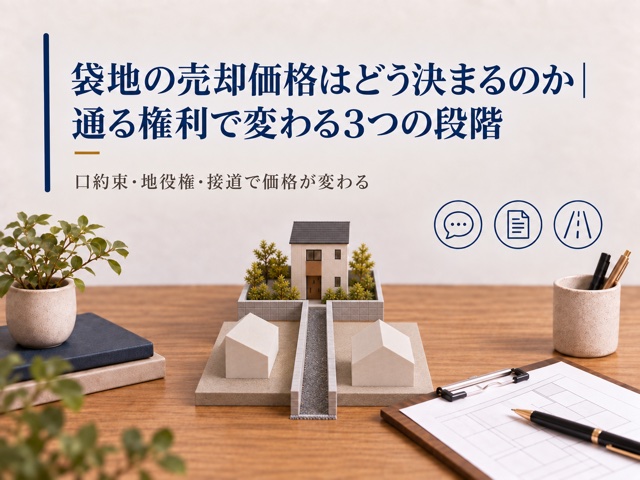 袋地の売却価格はどう決まるのか|通る権利で変わる3つの段階