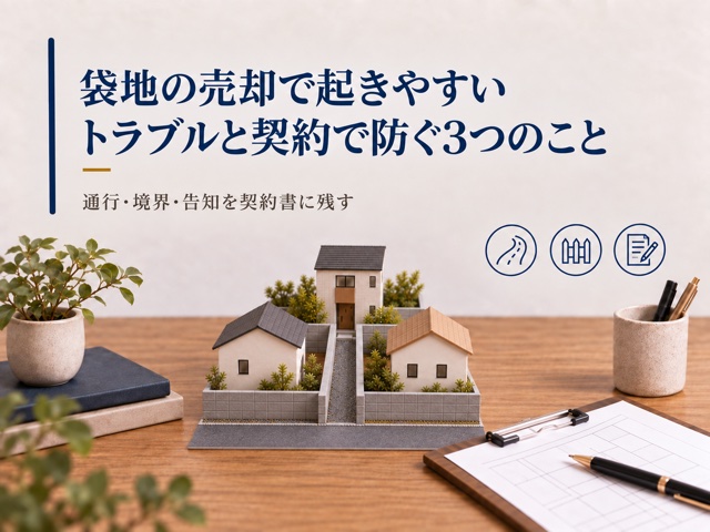 袋地の売却で起きやすいトラブルと契約で防ぐ3つのこと