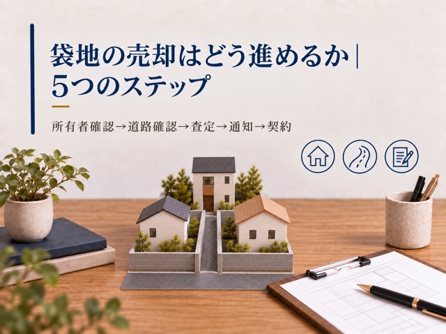 袋地の売却はどう進めるか|5つのステップ