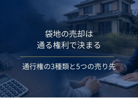 袋地の売却は「通る権利」の中身で決まる｜通行権の3つの種類と5つの売り先、動く前に確かめる3つのこと