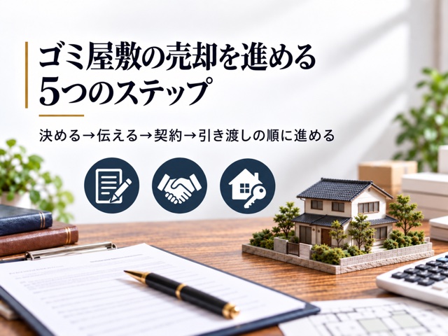 ゴミ屋敷の売却を進める5つのステップ