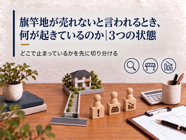 旗竿地が売れないと言われるとき、何が起きているのか|3つの状態
