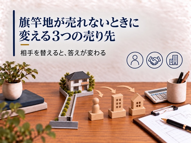旗竿地が売れないときに変える3つの売り先