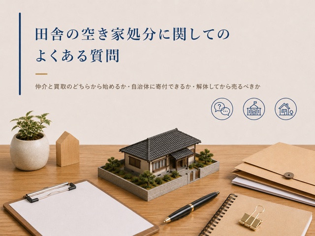 田舎の空き家処分に関してのよくある質問