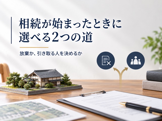 相続が始まったときに選べる2つの道
