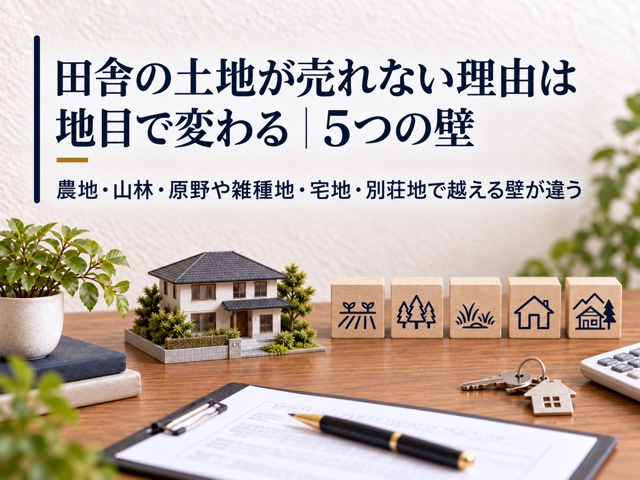 田舎の土地が売れない理由は地目で変わる｜5つの壁