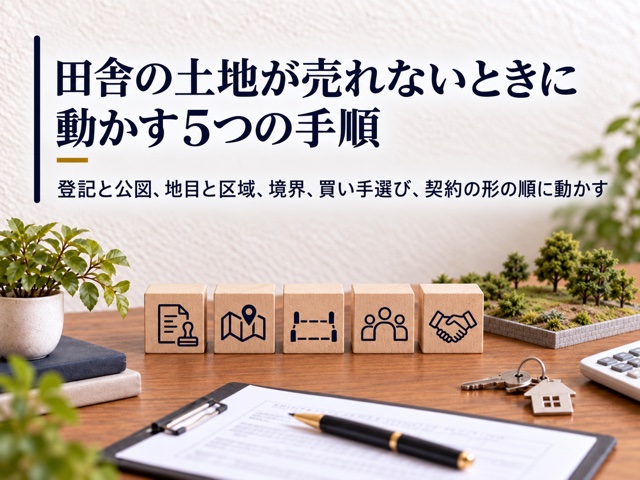 田舎の土地が売れないときに動かす5つの手順