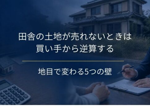 田舎の土地が売れないときは、買い手から逆算する｜地目で変わる5つの壁と、当てる相手の決め方
