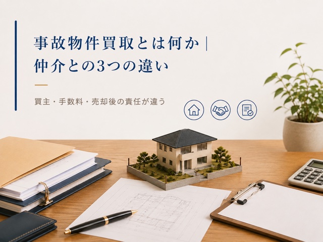 事故物件買取とは何か|仲介との3つの違い