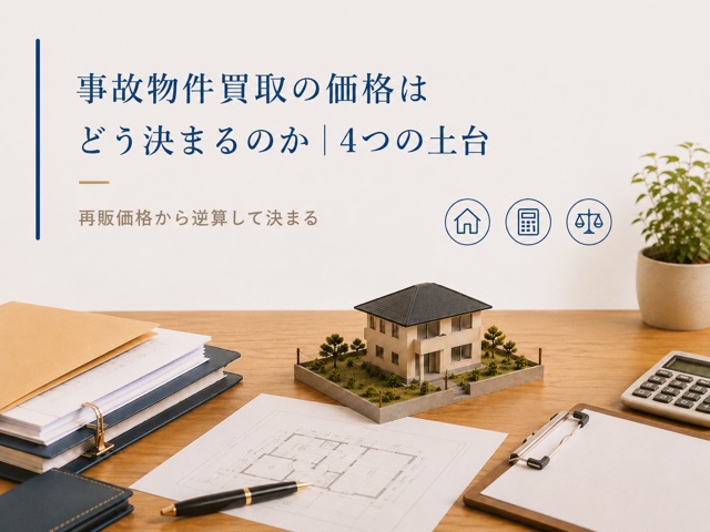 事故物件買取の価格はどう決まるのか|4つの土台