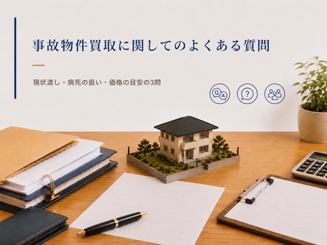 事故物件買取に関してのよくある質問