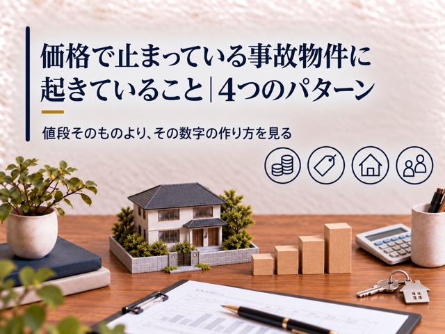 価格で止まっている事故物件に起きていること|4つのパターン