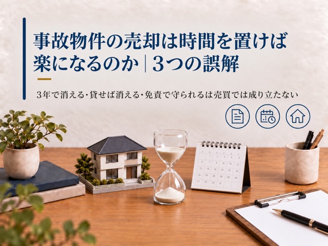 事故物件の売却は時間を置けば楽になるのか|3つの誤解