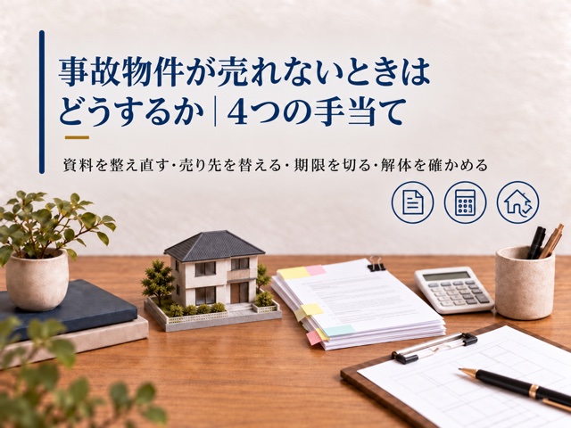 事故物件が売れないときはどうするか|4つの手当て
