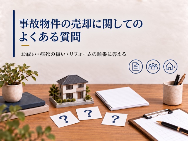 事故物件の売却に関してのよくある質問