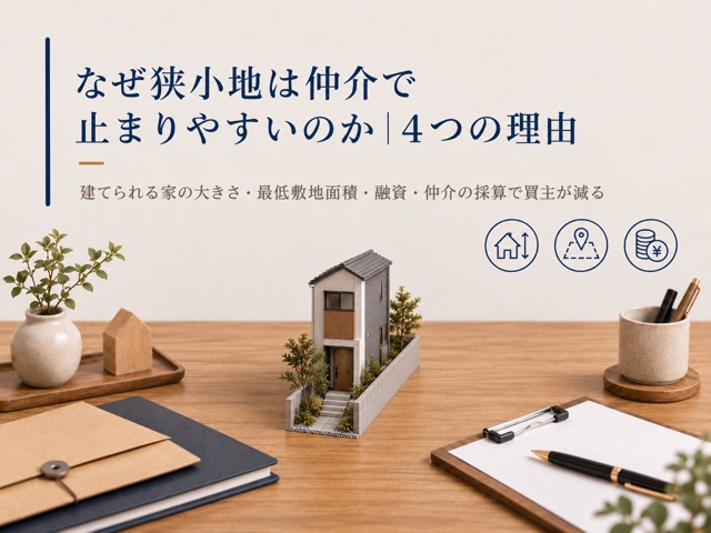なぜ狭小地は仲介で止まりやすいのか|4つの理由