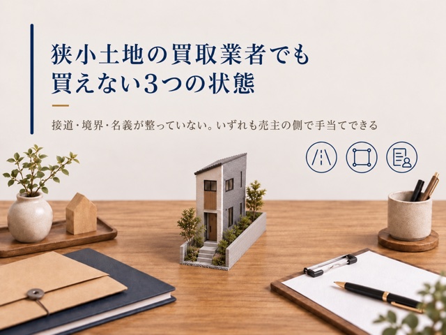 狭小土地の買取業者でも買えない3つの状態