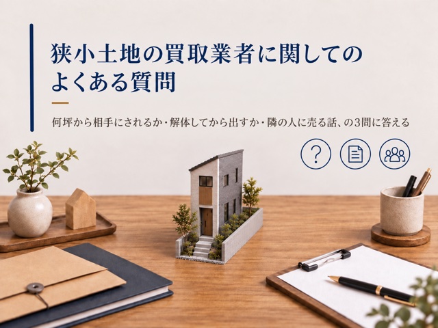狭小土地の買取業者に関してのよくある質問