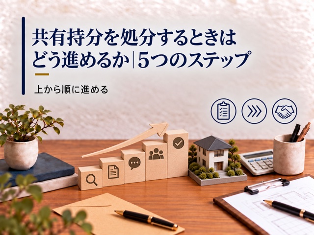 共有持分を処分するときはどう進めるか|5つのステップ