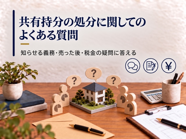 共有持分の処分に関してのよくある質問