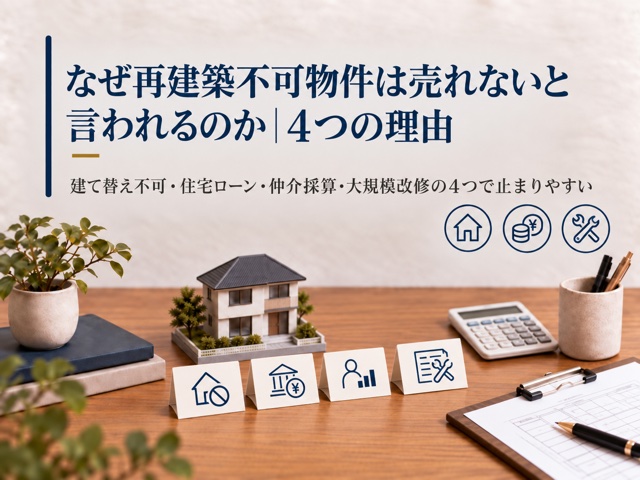 なぜ再建築不可物件は売れないと言われるのか|4つの理由
