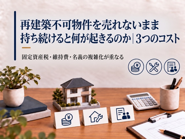 再建築不可物件を売れないまま持ち続けると何が起きるのか|3つのコスト