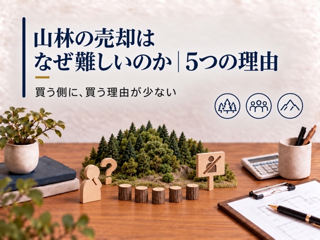 山林の売却はなぜ難しいのか|5つの理由