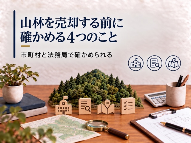 山林を売却する前に確かめる4つのこと