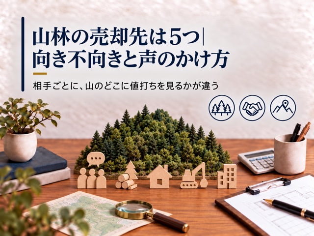山林の売却先は5つ|向き不向きと声のかけ方