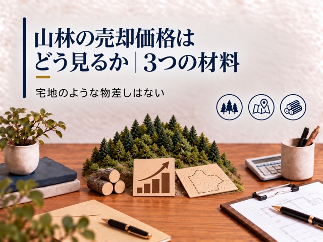 山林の売却価格はどう見るか|3つの材料