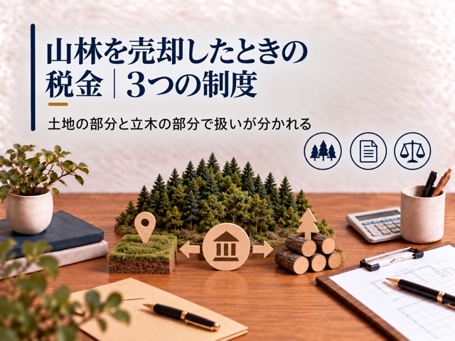 山林を売却したときの税金|3つの制度