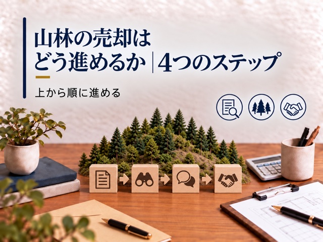 山林の売却はどう進めるか|4つのステップ
