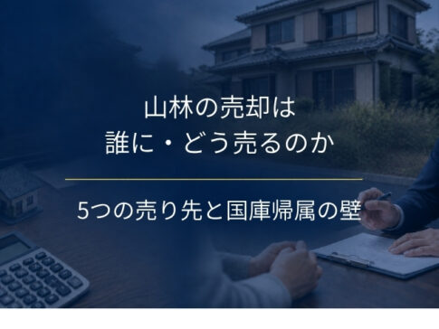 山林の売却は誰に・どう売るのか｜売れにくい5つの理由と5つの売り先、国庫帰属で止まる3つの壁