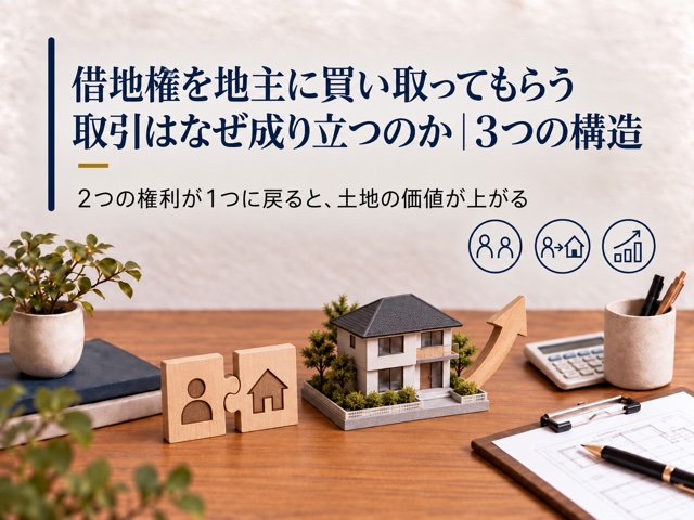 借地権を地主に買い取ってもらう取引はなぜ成り立つのか|3つの構造