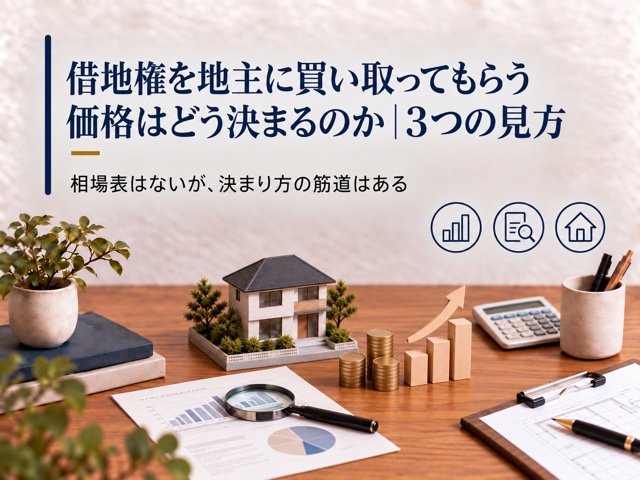 借地権を地主に買い取ってもらう価格はどう決まるのか|3つの見方