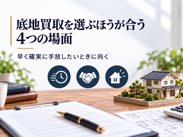 底地買取を選ぶほうが合う4つの場面