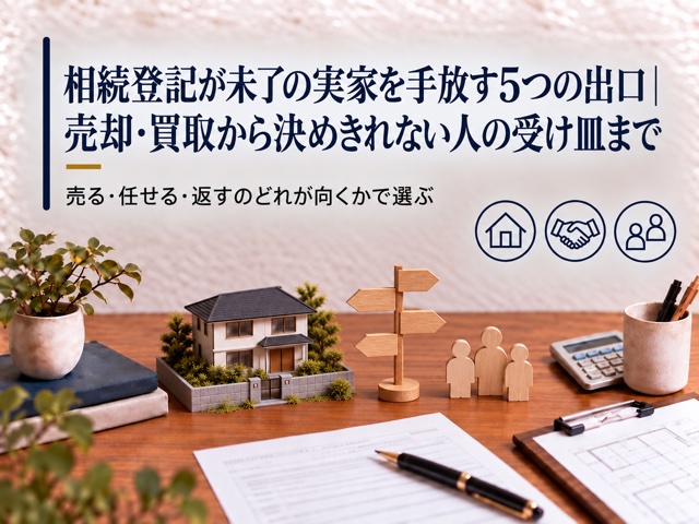 相続登記が未了の実家を手放す5つの出口|売却・買取から決めきれない人の受け皿まで