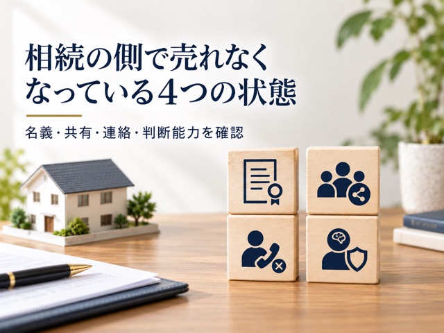 相続の側で売れなくなっている4つの状態