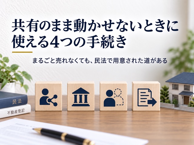 共有のまま動かせないときに使える4つの手続き
