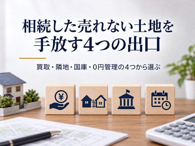 相続した売れない土地を手放す4つの出口
