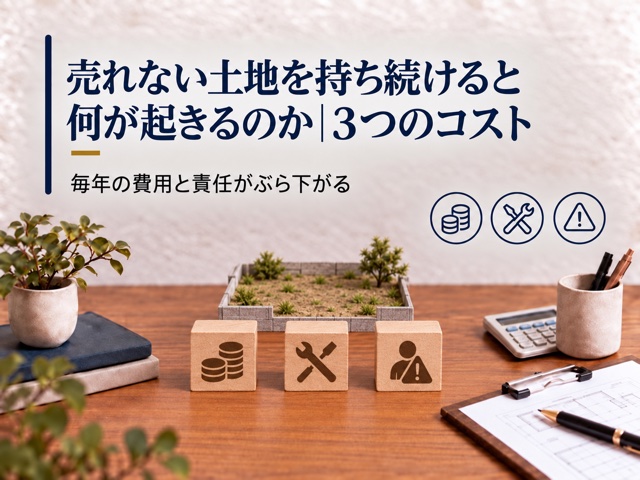 売れない土地を持ち続けると何が起きるのか|3つのコスト