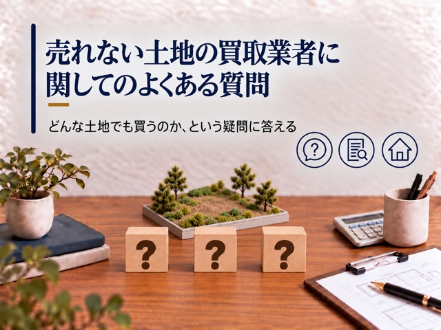 売れない土地の買取業者に関してのよくある質問