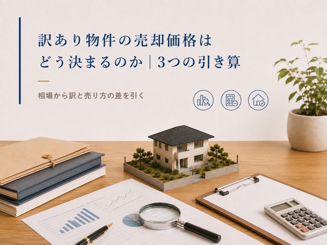 訳あり物件の売却価格はどう決まるのか|3つの引き算