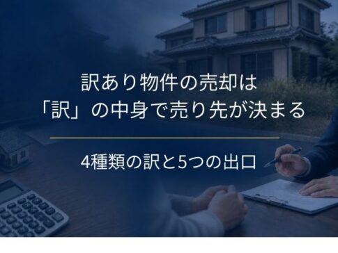 訳あり物件の売却は「訳」の中身で売り先が決まる｜4種類の訳と5つの出口、動く前に整える3つのこと