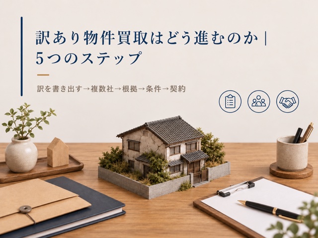 訳あり物件買取はどう進むのか|5つのステップ