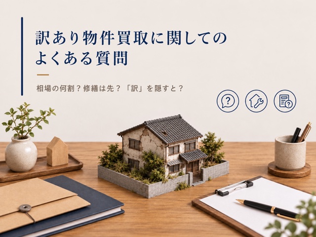 訳あり物件買取に関してのよくある質問