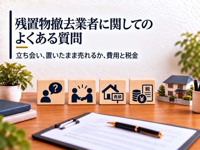 残置物撤去業者に関してのよくある質問